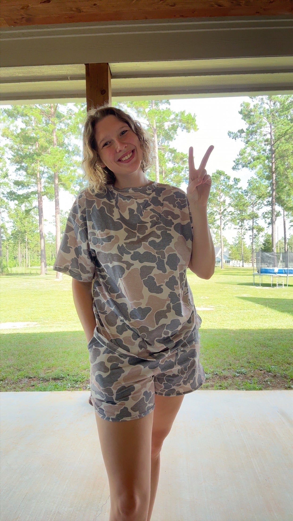 Camo Short Set