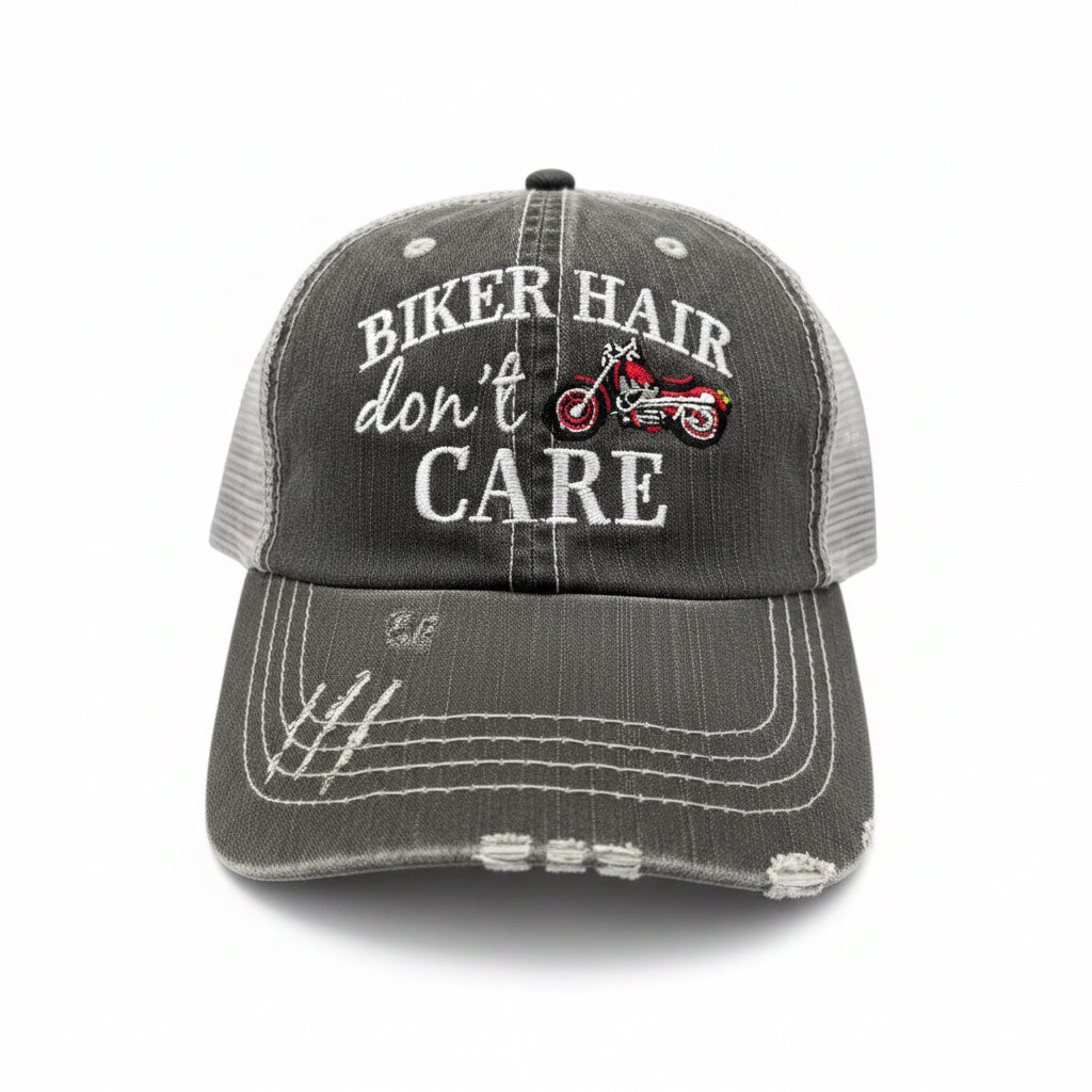 Biker hair hat