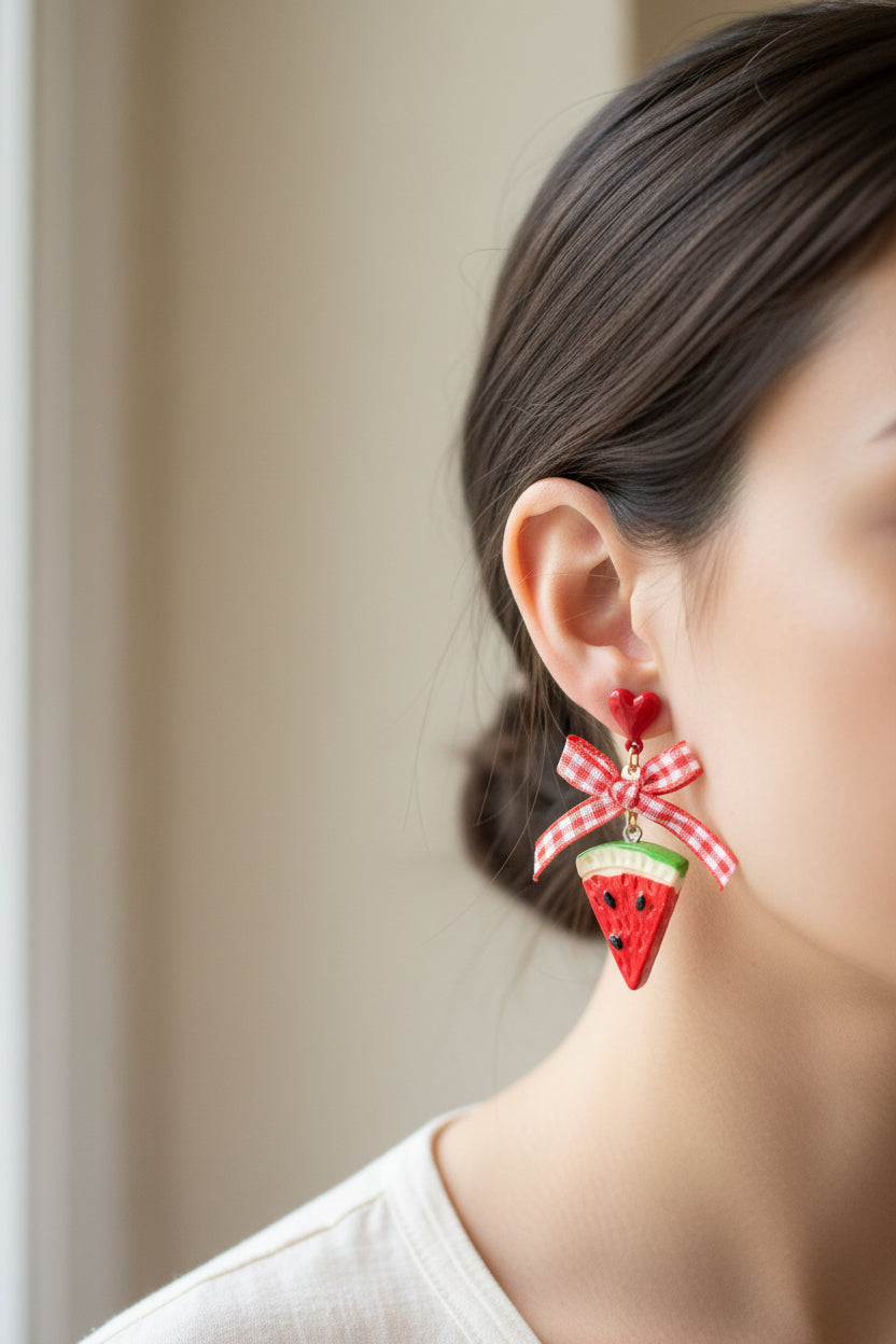 Watermelon earrings