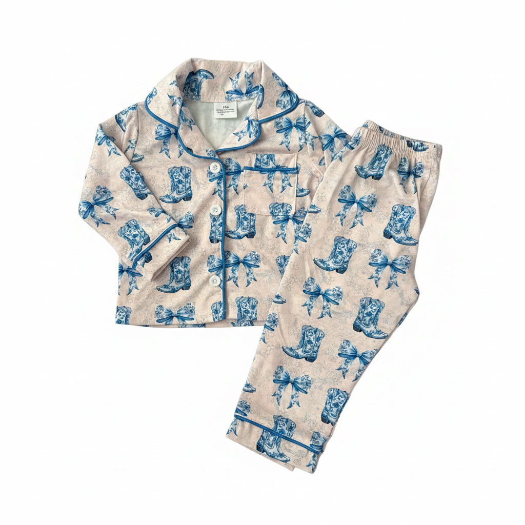 Boots and Bows Pjs (long sleeve)