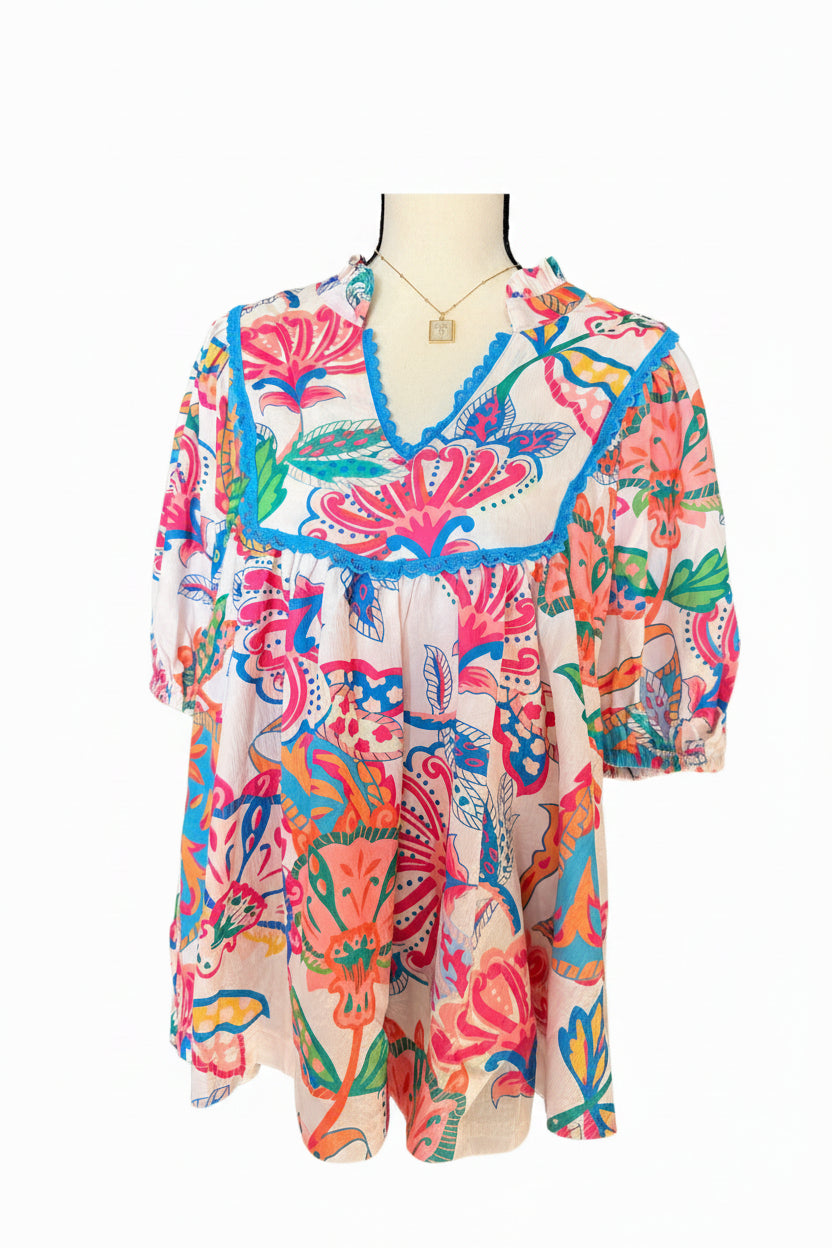 Sunburst bloom top