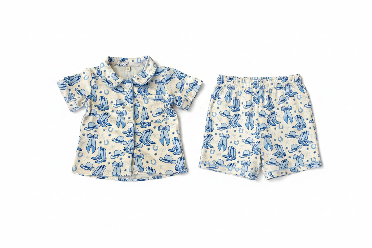 Boots and Bows Pjs (short sleeve)