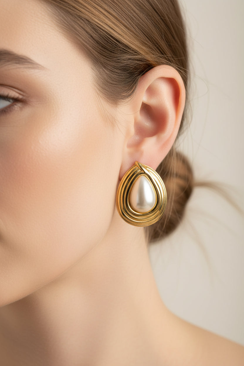 Pearl Gold Earring