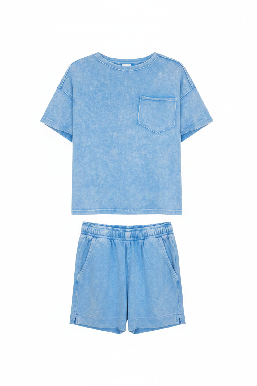 Light Blue Short Set