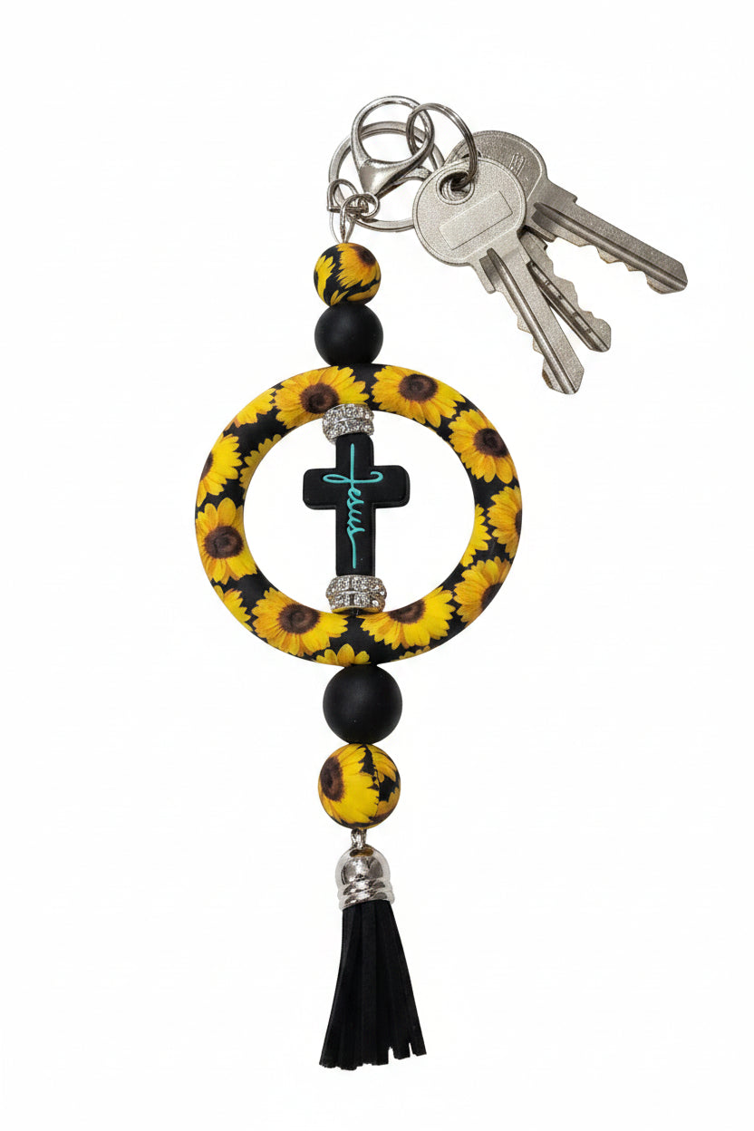 Sunflower Keychain