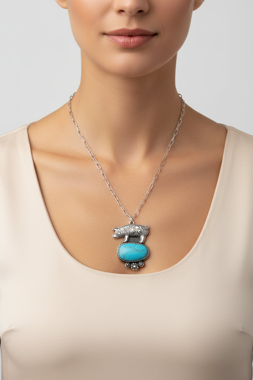 Pig Necklace