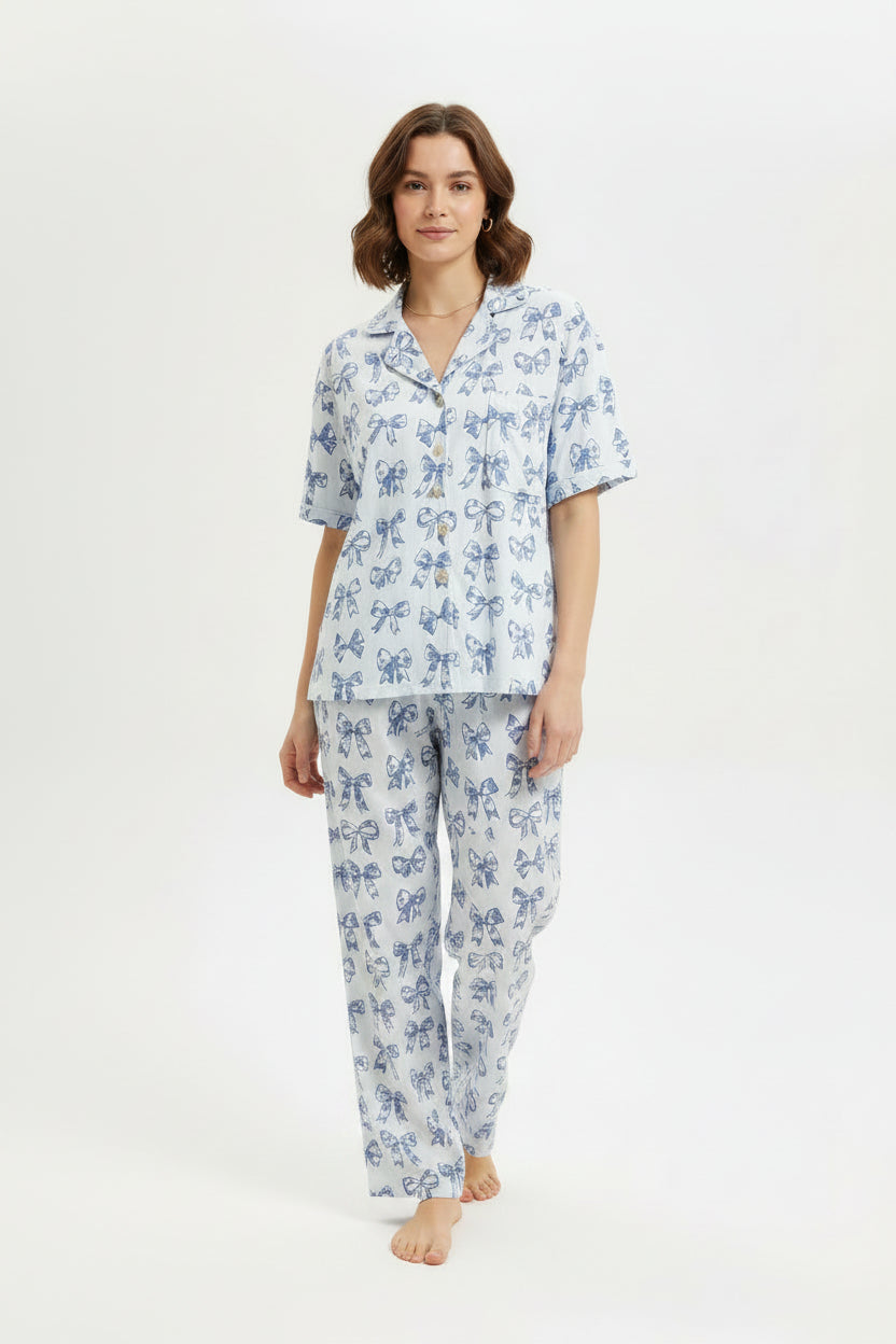 Blue Bow Pj