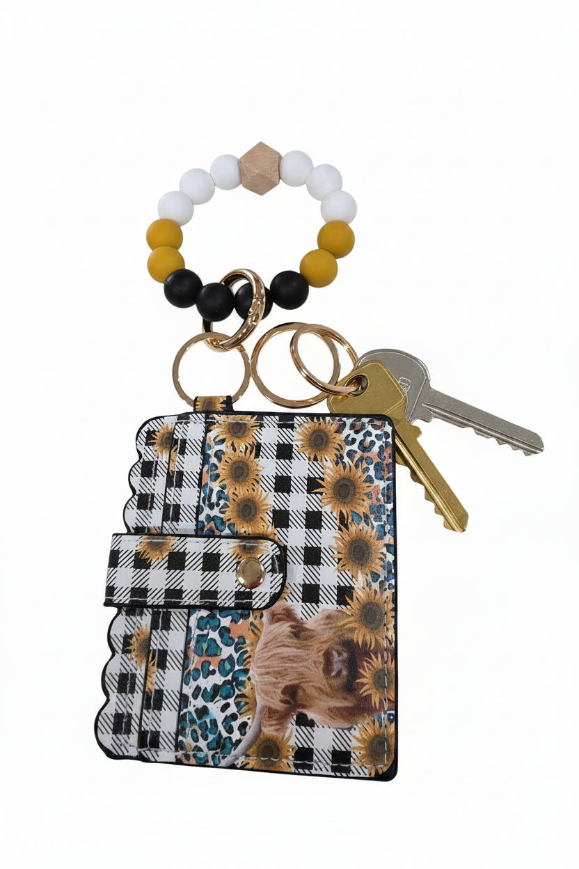 Daisy Cow Keychain