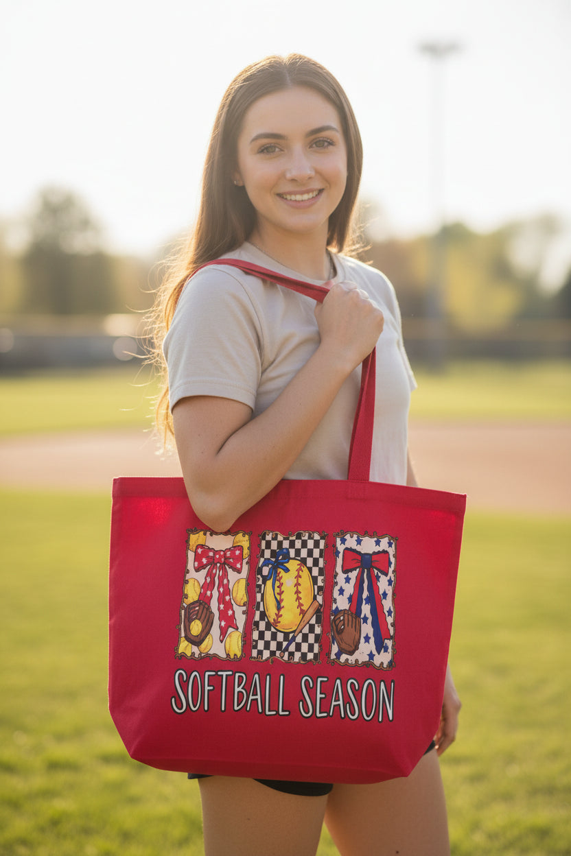 Red Softball Bag