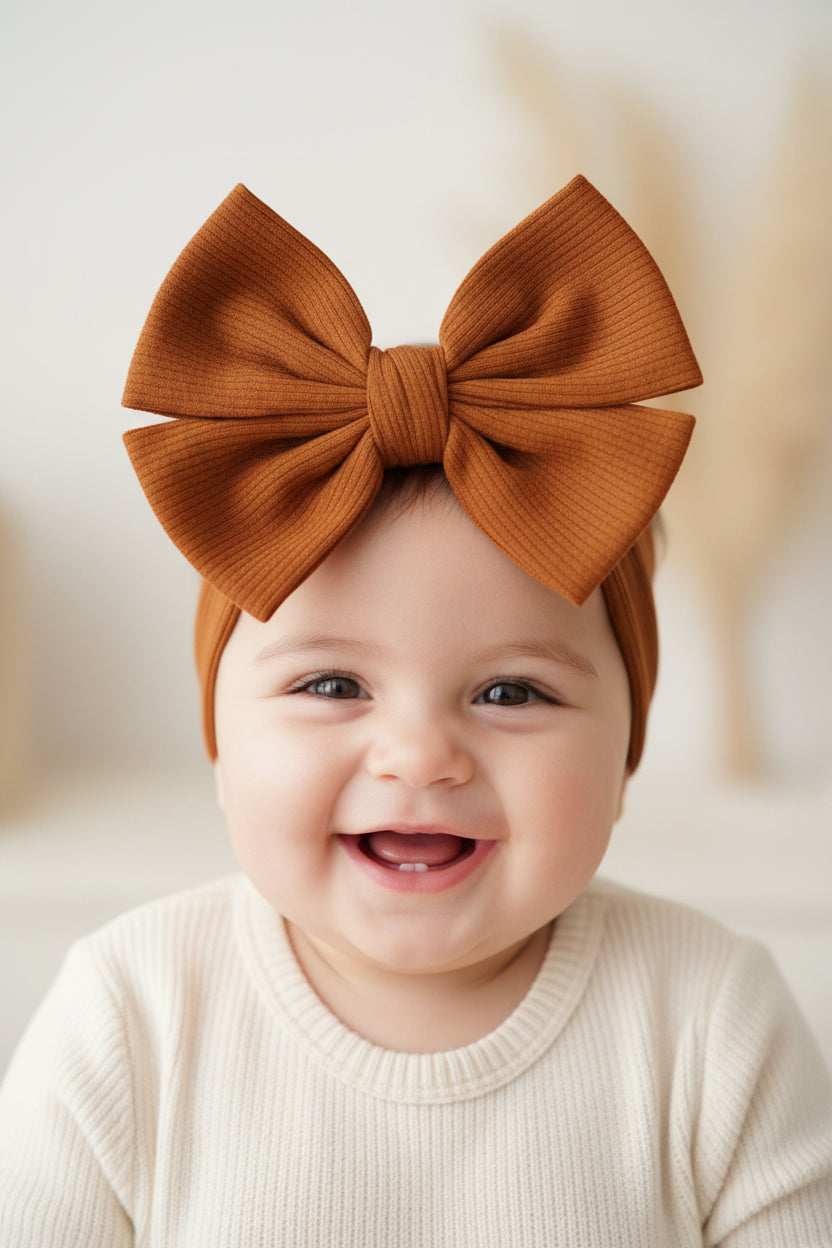 Brown Infant Headband