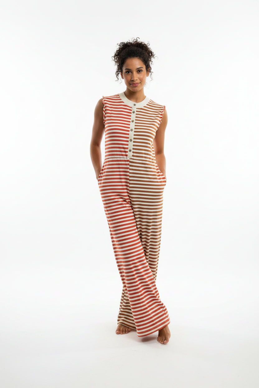 Striped Jumpsuit