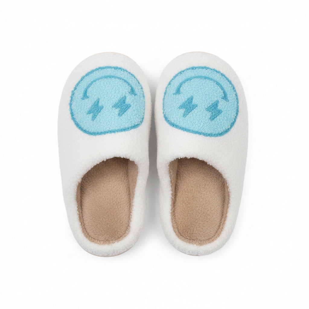 Blue Smiley Shoes