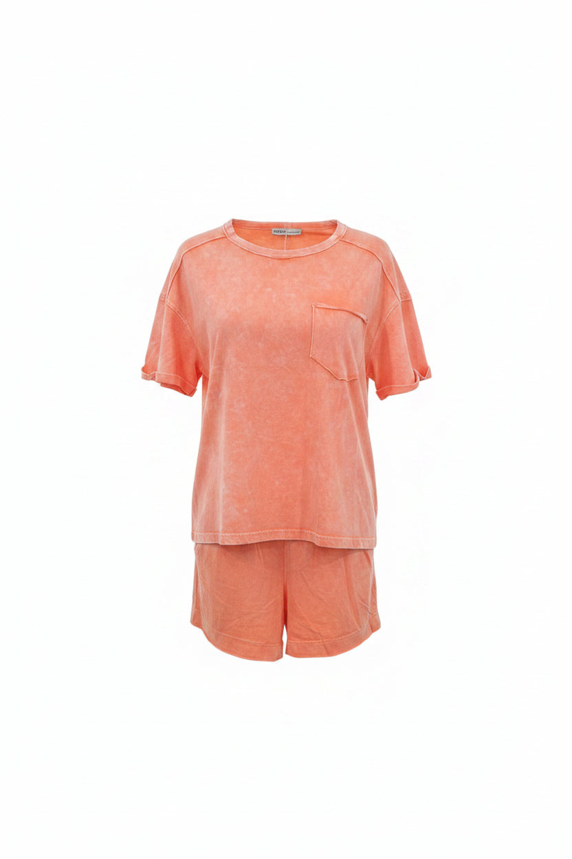 Coral Short Set