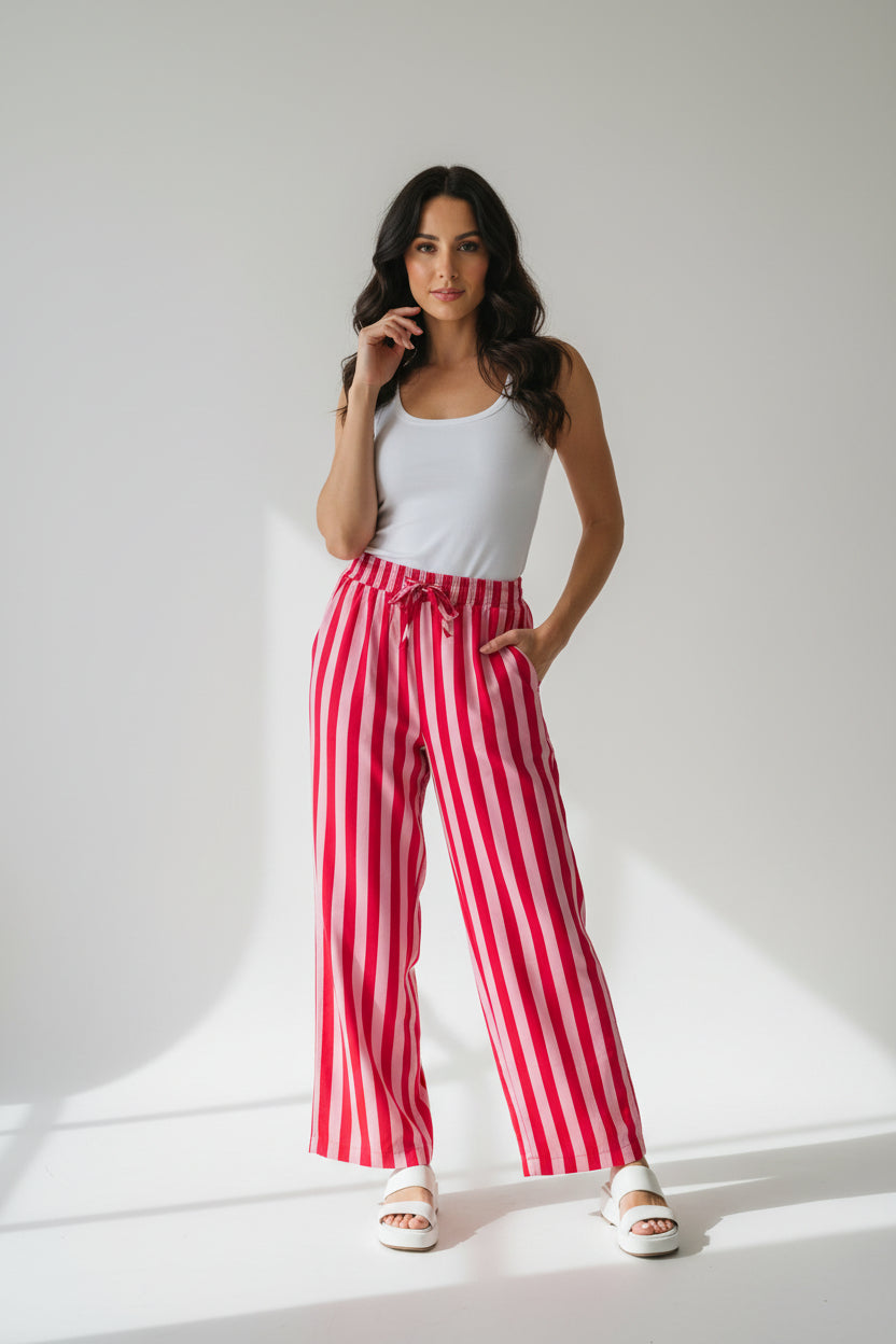 Red and Pink Pants