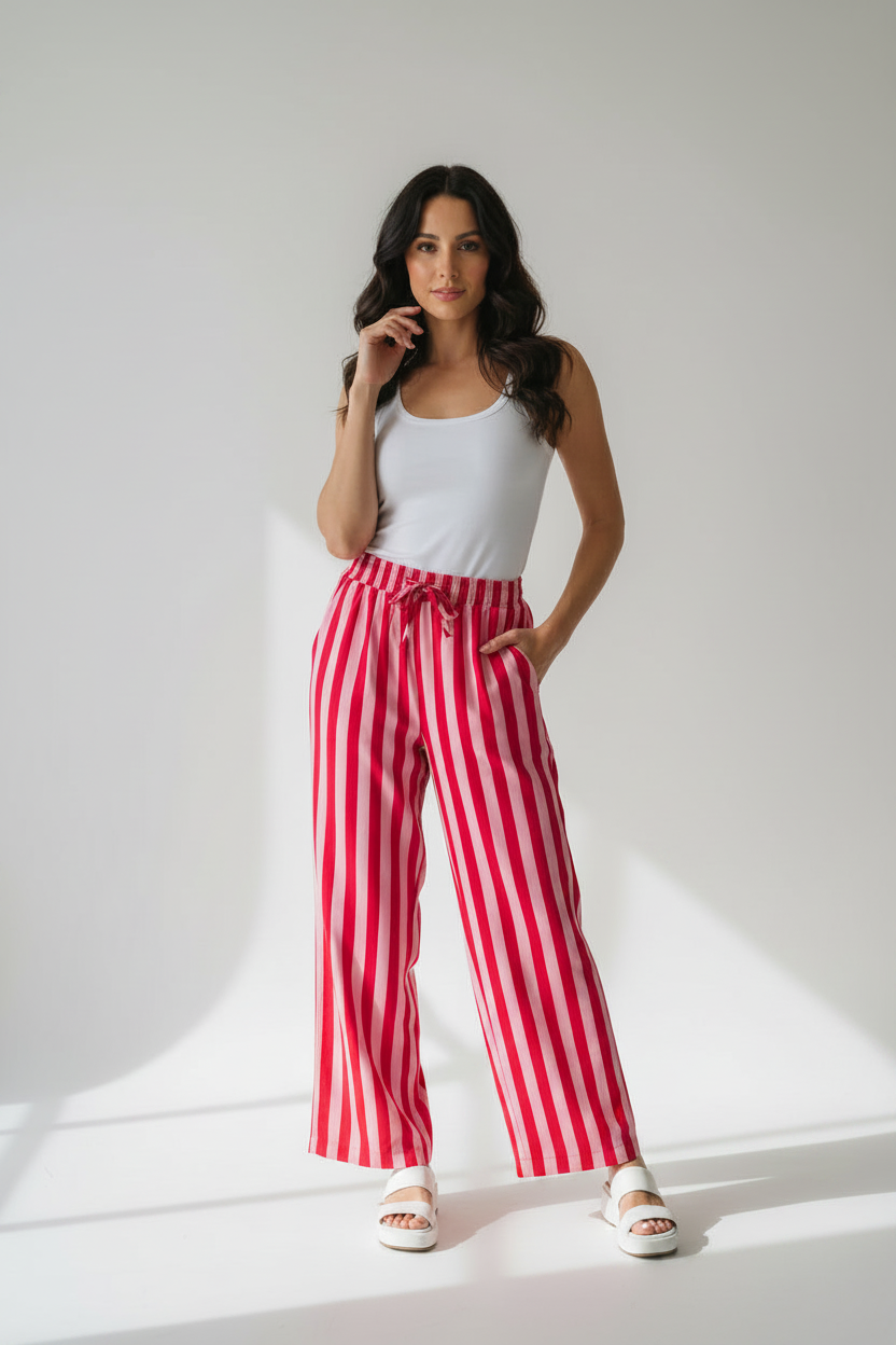 Red and Pink Pants