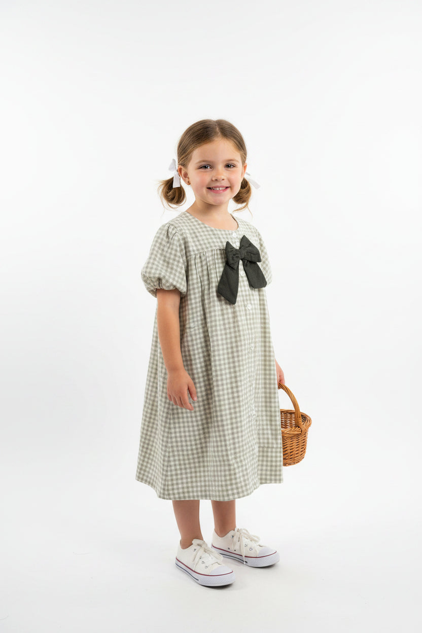 Green Bow Dress