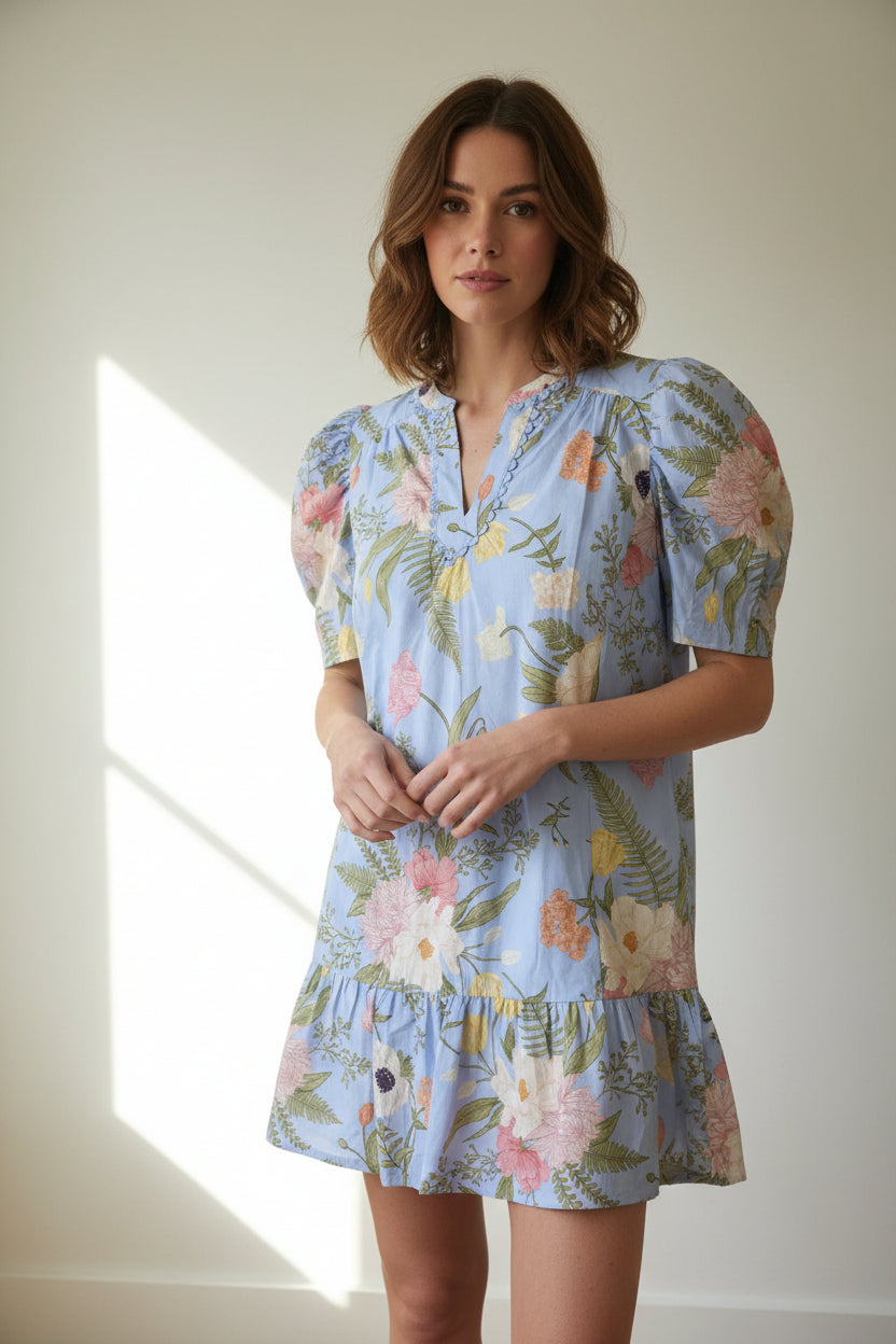 Light Blue Floral