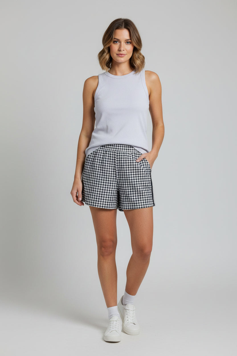 Black Checker Boxers