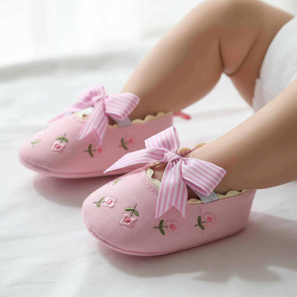 Pink Flower Shoe
